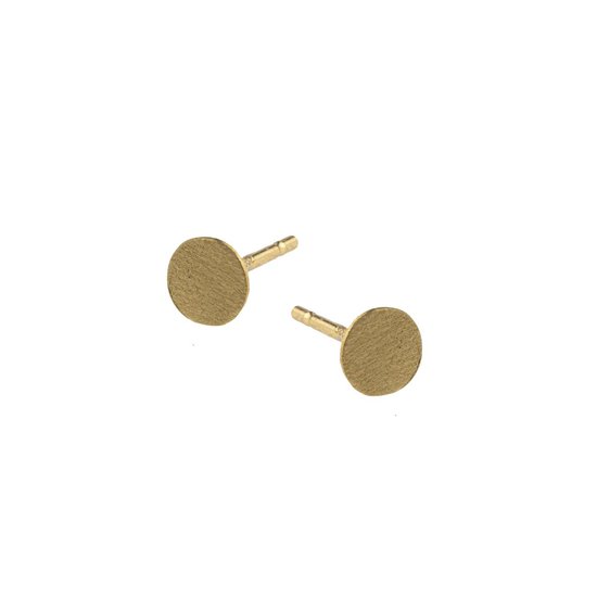 Lauren Sterk Amsterdam - oorbellen rondje mini - goud verguld - extra coating