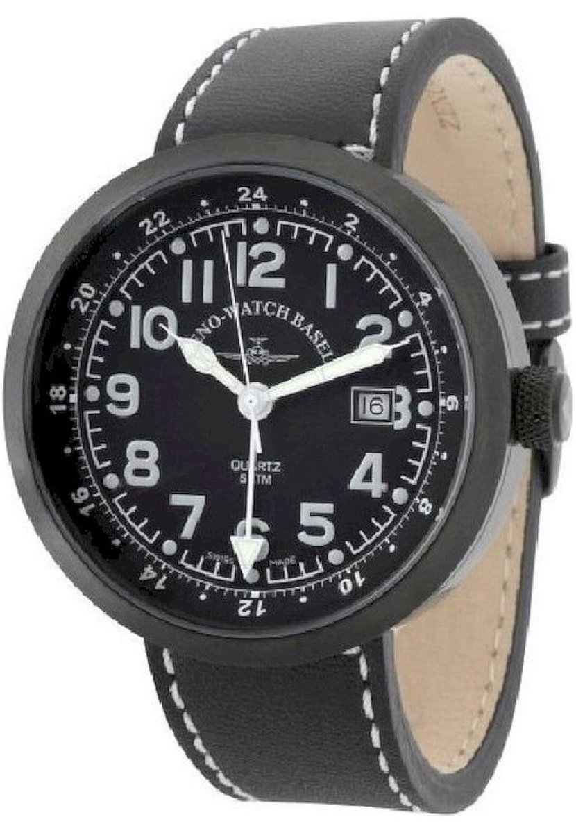 Zeno Watch Basel Herenhorloge B554Q-GMT-bk-a1