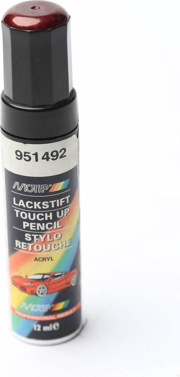Motip 951492 Auto lakstift Rood Metallic 12 ml bol