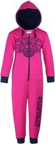 Joggingstof onesie roze - maat 104/110 - meisjes onesies huispak