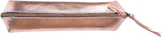 Foto: Lady like etui rose gold 22 cm met koper kleurige rits k 591919016