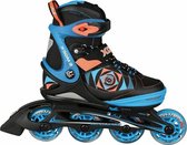 Stuf Inlineskates - Maat 32-35 - Unisex - zwart/blauw/oranje