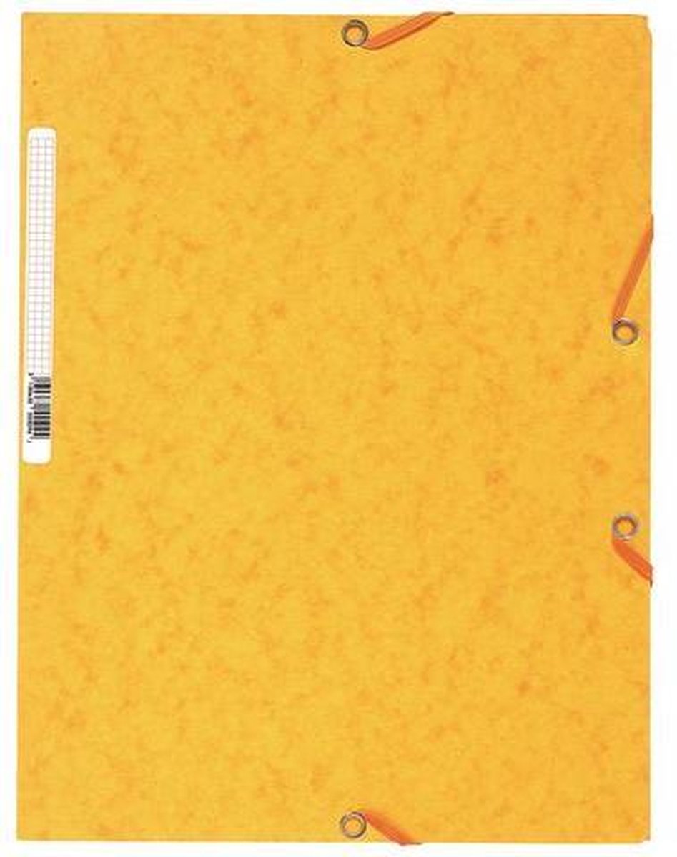 Exacompta Elastomap 3 kleppen in glanskarton 400g/m2 - A4 - Geel - 55509E