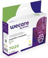 Wecare Gereviseerde inktjet cartridge T7024, één pakket, 3385p, geel, compatibel met EPSON T7024