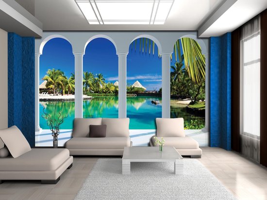 Blue Photomural, revêtement mural