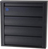 DAMPKAPROOSTER 433 (173X173) RAL 9005 ZWART