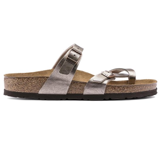 Birkenstock Mayari BF Regular Dames Slippers - Graceful Taupe - Maat 41 |  bol.com