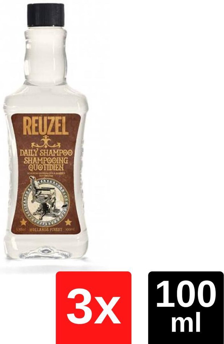 Reuzel Daily Shampoo - Voordeelverpakking - 3x100ml