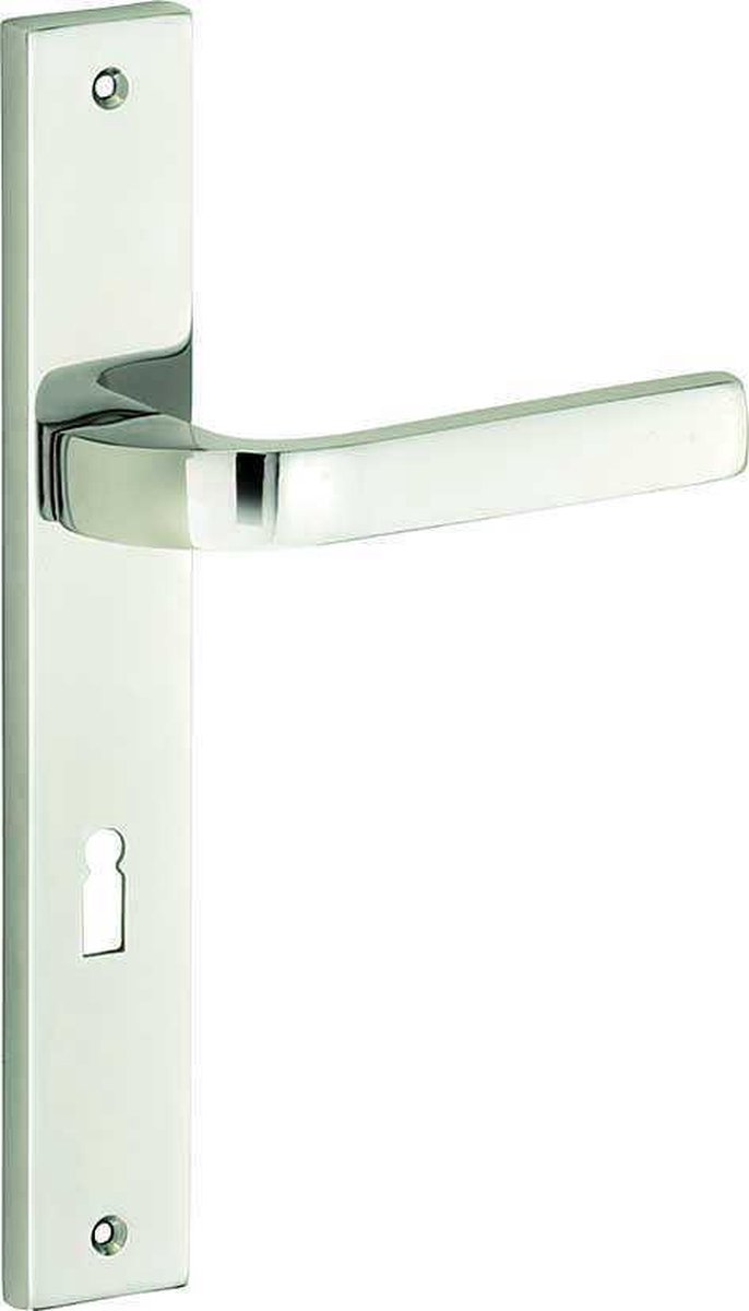 Deurkruk op schild Retto BB 72 glans nikkel