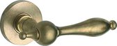 Deurkruk op rozet Barock/Vivo m/ krukveer messing antiek