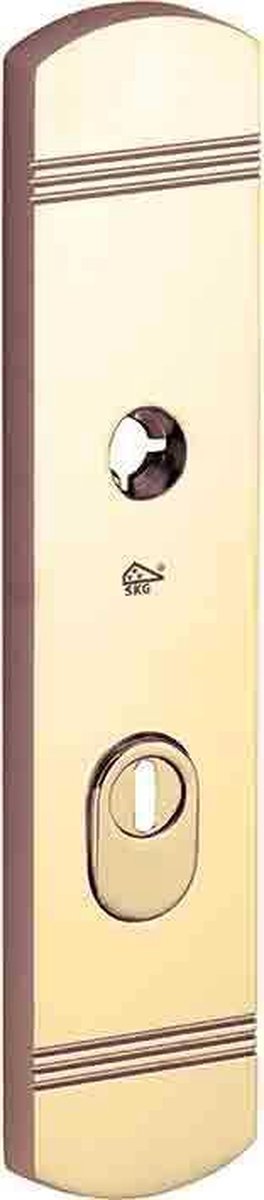 SKG3 schild buiten Art-Deco PC72 mm m/ KTB messing PVD