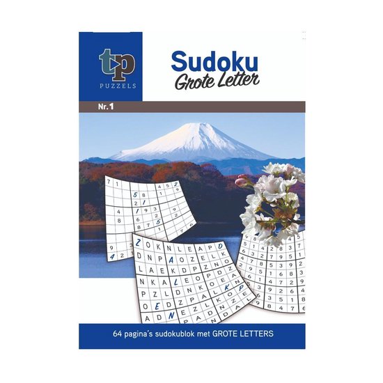 TPPuzzel Grootletter Sudoku, voor slechtzienden of als familiespel