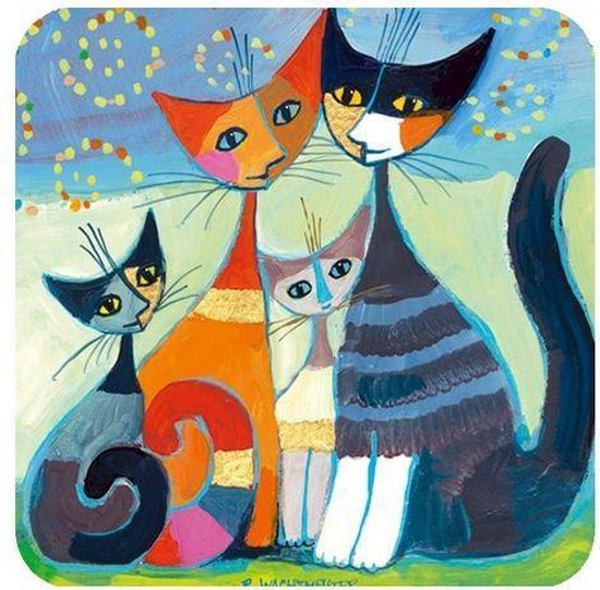 Thumbnail van een extra afbeelding van het spel Memo spel 36 kaarten Rosina Wachtmeister katten