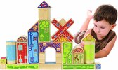 HAPE Organeco Blocks (987616), 25-delig, Bamboe, Biologisch en Ecologisch, Voor kinderen vanaf 18 maanden