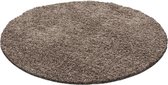 "Vloerkleed Life Shaggy Mokka (1,60x1,60 Rond) Cm"