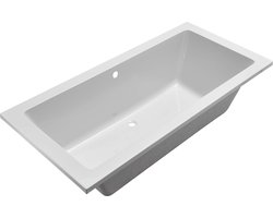 Xellanz Santino SQ Inbouw Duo Ligbad 190 x 90 x 49 cm - Glans Wit