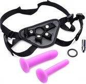 Strap U - Double-G Deluxe Vibrerende Strap-On Set