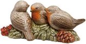 Goebel - Kerst | Decoratief beeld / figuur Vogeltrio | Aardewerk - 12cm