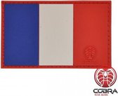 Franse vlag Frankrijk PVC patch embleem met klittenband