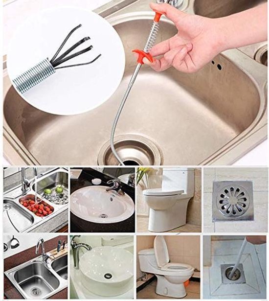 Gootsteen ontstopper, afvoer verstopt, wc ontstopper, douche