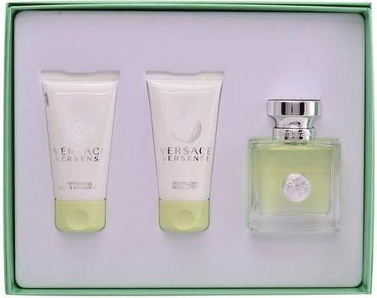 Versace Versense Eau De Toilette Spray 50ml Body Lotion 50ml Shower Gel 50ml 