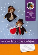 DIY wolvilt pakket: Mr & Mr bruidspaar