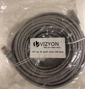 VIZYON 15m RG45 Cat 5 UTP kabel  internet kabel grijs