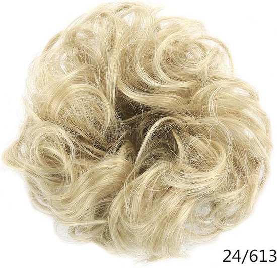 Haarstuk Hair Bun Wrap Hair blond 24/613 knot 100%thermofibrehair NIEUW  Extensions | bol.com