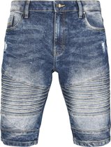 Heren Korte Broek Biker Denim Shorts mediumblue