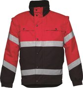 Havep 5360 All season jack Fluo Rood/Charcoal Grijs maat XXL