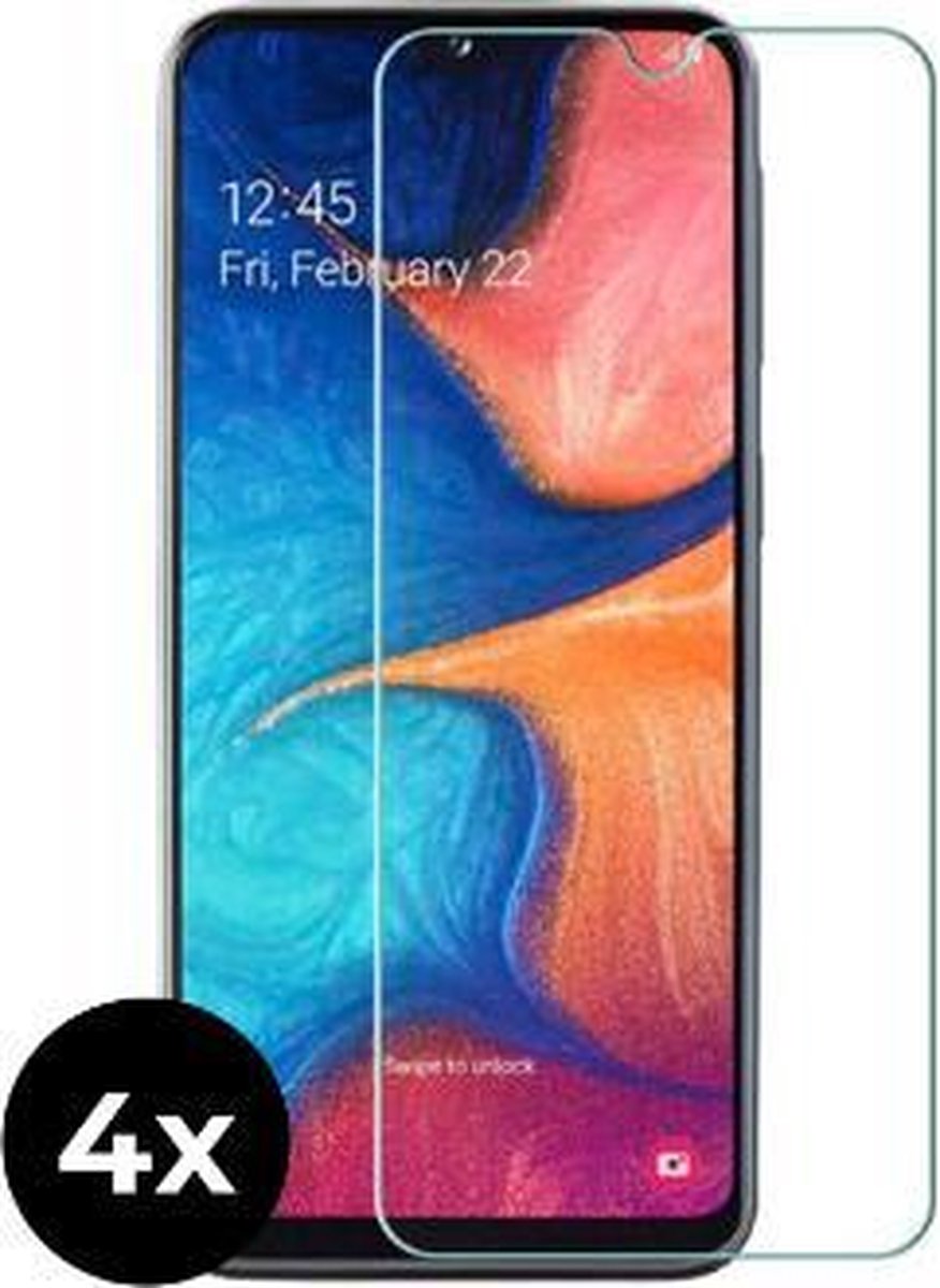 4x Tempered Glass screenprotector - Samsung Galaxy A20E