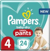 Pampers Baby-Dry Pants Maat 4 (9kg-15kg) - 24 Luierbroekjes