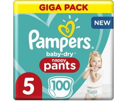 Pampers Baby-Dry Pants Maat 5 (12kg-17kg) - 100 Luierbroekjes - Giga Pack