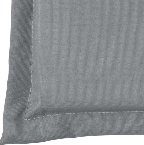 vidaXL Coussin de banc de jardin gris 180x50x3 cm