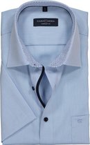 CASA MODA comfort fit overhemd - korte mouw - lichtblauw (contrast) - Strijkvrij - Boordmaat: 54