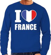 I love France sweater / trui blauw voor heren L