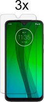 Motorola G7 Screenprotector - Motorola Moto G7 Plus Screen Protector Glas - 3 stuks