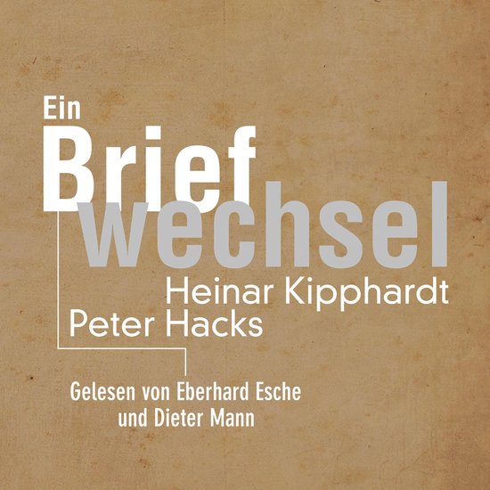 Ein Briefwechsel - cover