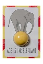 Kaart met Bath Blaster - Age is Irr-Elephant