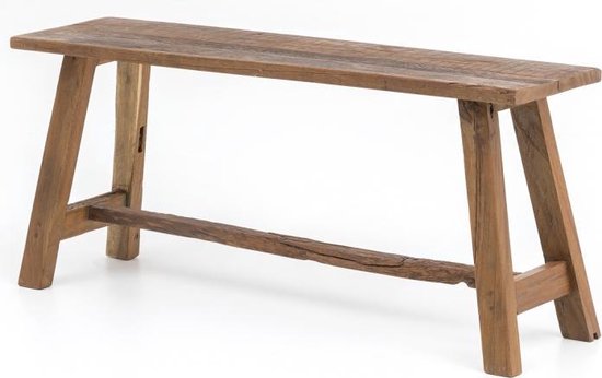 Houten cm 50x45 cm – Retro Design houtenbank – Bank Gerecycled Massief... | bol.com