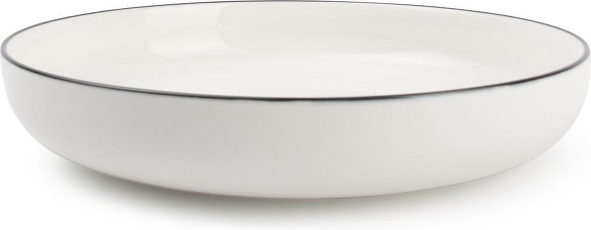 Salt&Pepper - Studio base - diep bord - 21,5 cm - wit - set/4
