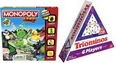 Spelvoordeelset Monopoly Junior - Bordspel & Triominos 6 player