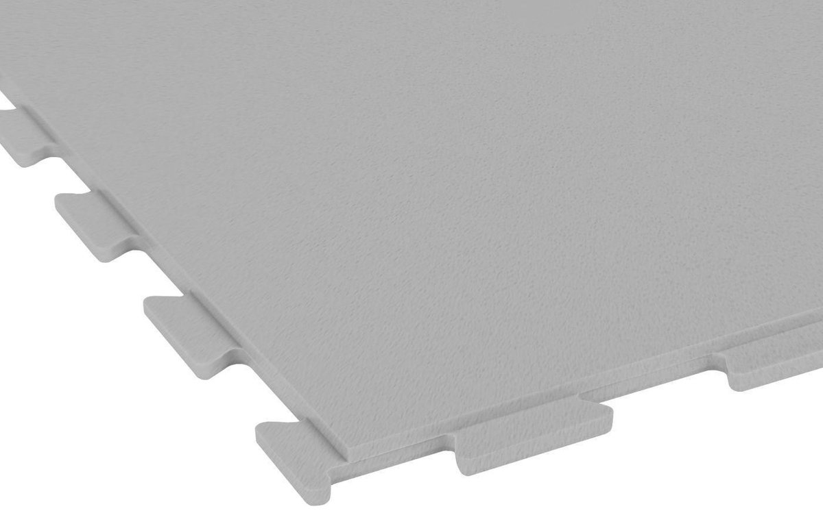 PVC Kliktegel Grijs - PVC Vloer - Garage - Horeca - Magazijn - Set van 4 tegels