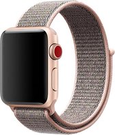 Wabando Nylon Band Exhibit Roze Zand compatibel met Apple Watch 41/40/38 mm