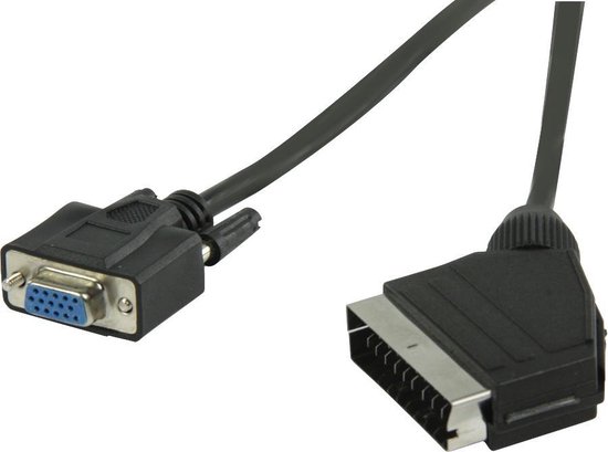 Cable SCART - RCA Conmutable De SCART Macho A 3x RCA Macho De 2,00 M En Gris Konig Knv31130e20