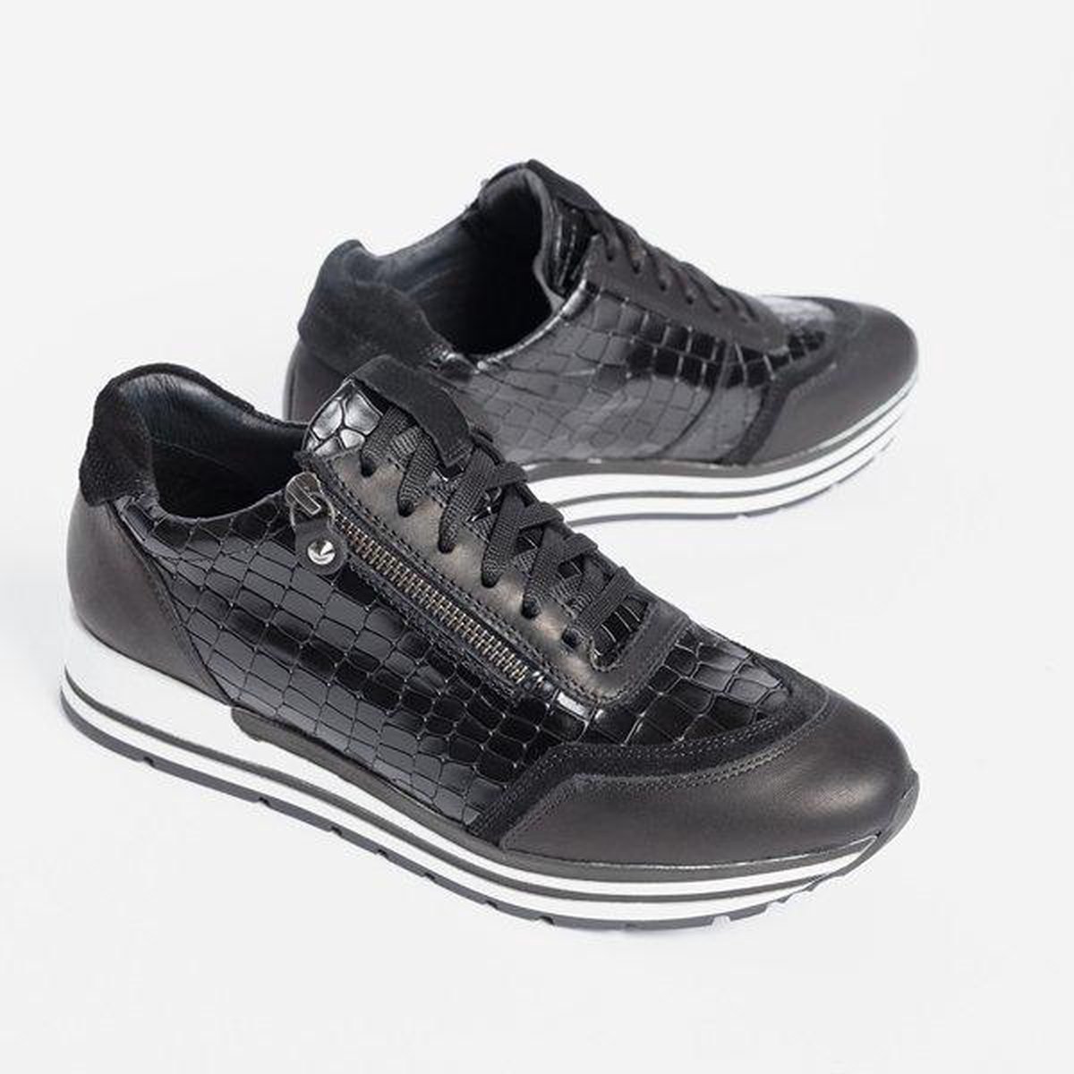 Linea Zeta Hoge laarzen zwart - Schoenen.nl