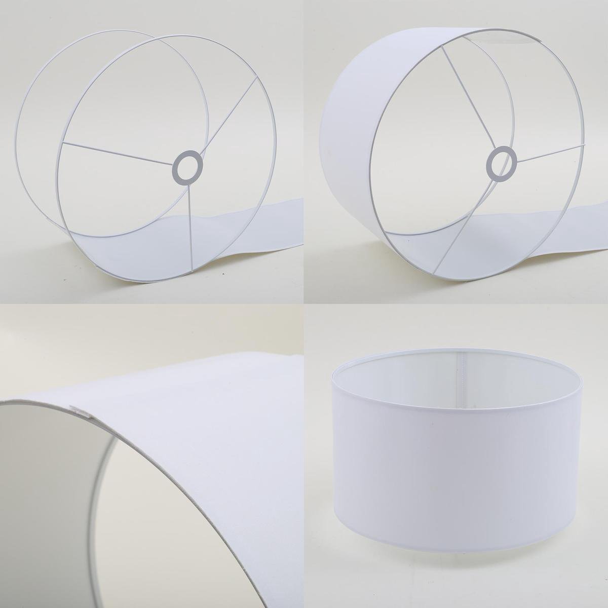 BRILONER - Vloerlamp scandi - stoff en hout - woonkamer lamp - witte staande lamp - E27 fitting - h: 148cm - Ø45.5cm thumbnail 4