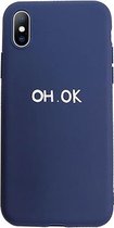 iPhone XR hoesje OH. OK blauw - iPhone case - telefoonhoesje voor de iPhone