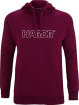 HARDR Outlined Hoodie Bordeaux - Maat L