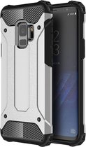 Samsung Galaxy S9 Armor Back cover - Zilver - Hard PC Shockproof - Hybrid